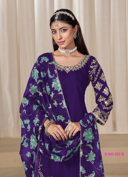 Aanaya Vol 225 By Dani Creation Roman Silk Salwar Kameez  Online Wholesale